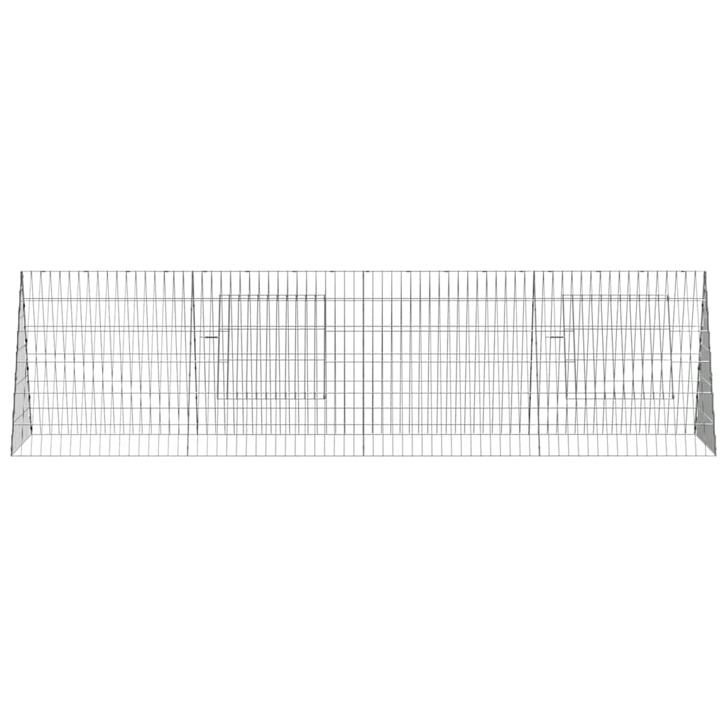 Konijnenkooi Zilver 650 x 55 x 55 cm Gegalvaniseerd staal