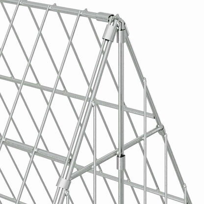 Konijnenkooi Zilver 215 x 100 x 85 cm Gegalvaniseerd staal