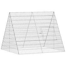 Konijnenkooi Zilver 215 x 100 x 85 cm Gegalvaniseerd staal
