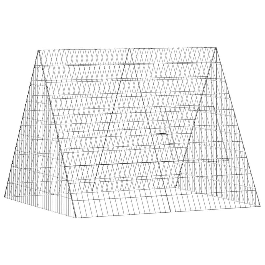 Konijnenkooi Zilver 215 x 100 x 85 cm Gegalvaniseerd staal