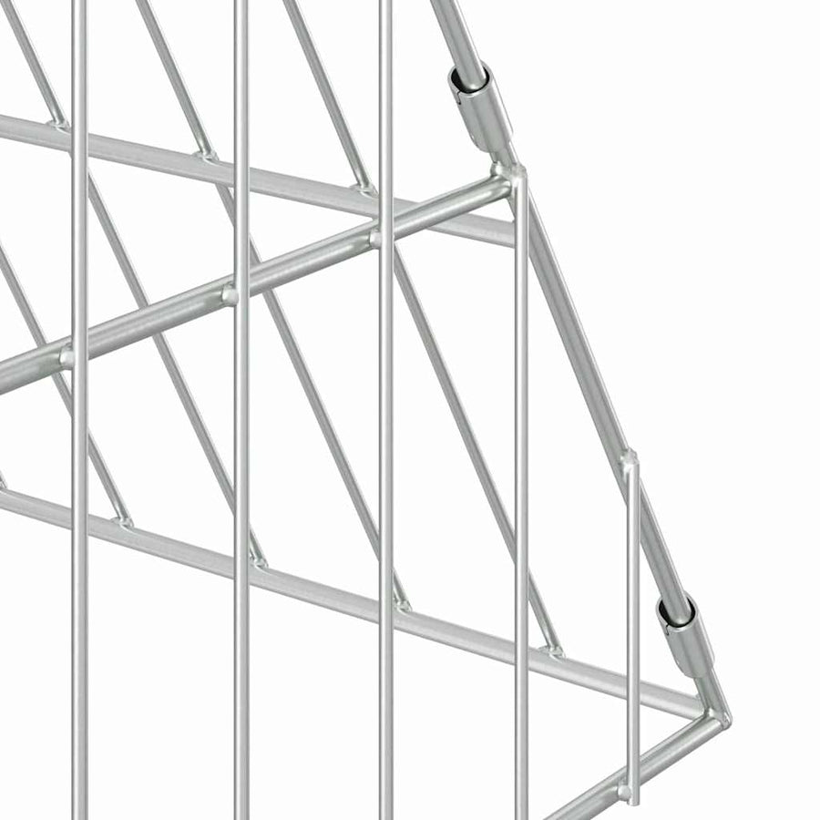 Konijnenkooi Zilver 215 x 100 x 85 cm Gegalvaniseerd staal