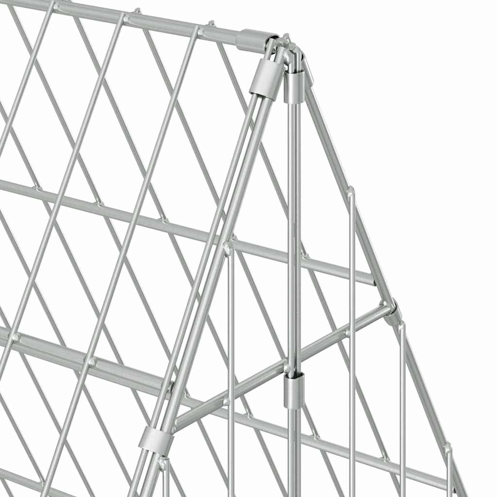 Konijnenkooi Zilver 215 x 100 x 85 cm Gegalvaniseerd staal