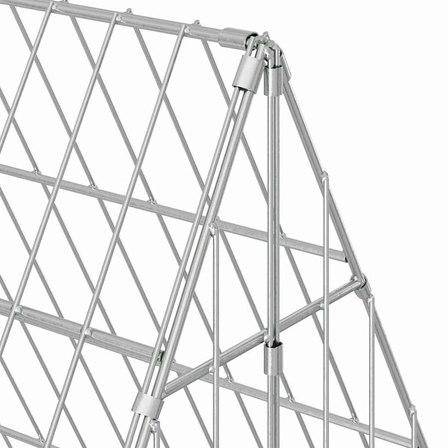 Konijnenkooi Zilver 215 x 100 x 85 cm Gegalvaniseerd staal