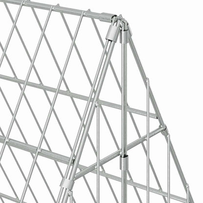 Konijnenkooi Zilver 215 x 100 x 85 cm Gegalvaniseerd staal