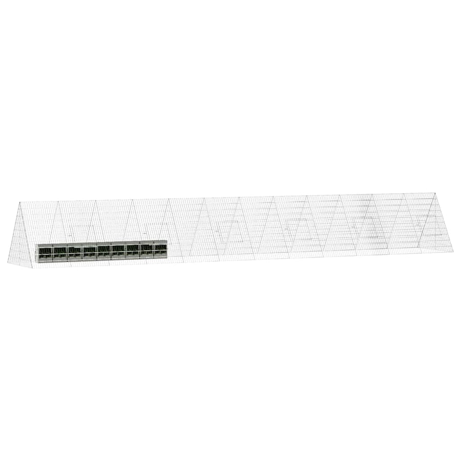 Konijnenkooi Zilver 215 x 100 x 85 cm Gegalvaniseerd staal