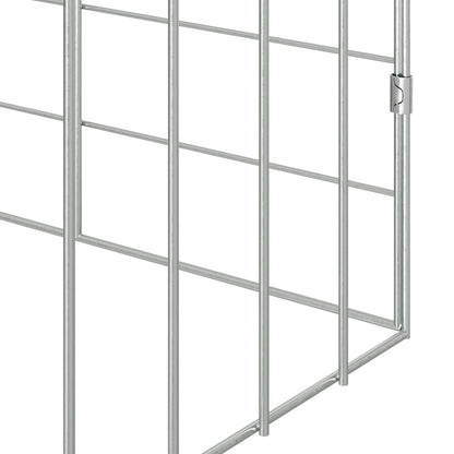 Konijnenkooi Zilver 400 x 78 x 78 cm Gegalvaniseerd staal