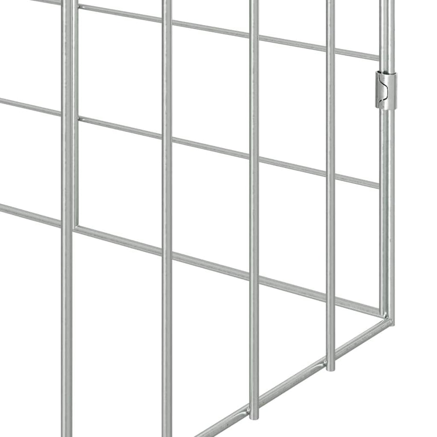 Konijnenkooi Zilver 400 x 78 x 78 cm Gegalvaniseerd staal