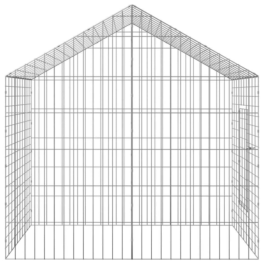 Konijnenkooi Zilver 400 x 78 x 78 cm Gegalvaniseerd staal