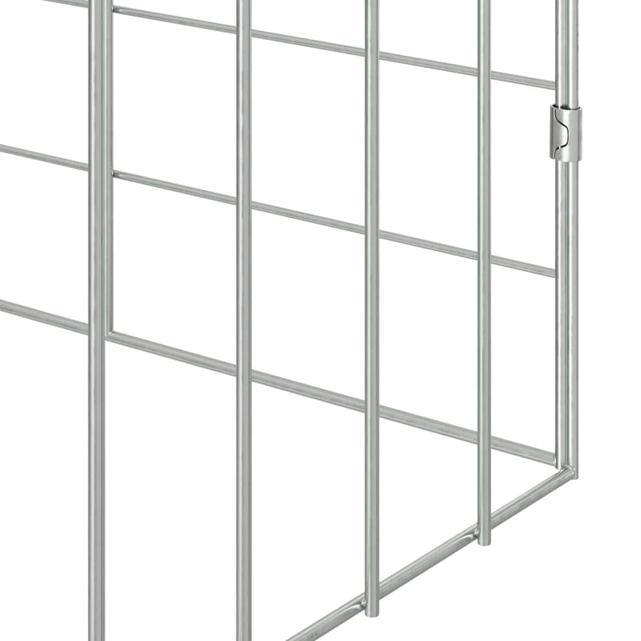 Konijnenkooi Zilver 400 x 78 x 78 cm Gegalvaniseerd staal