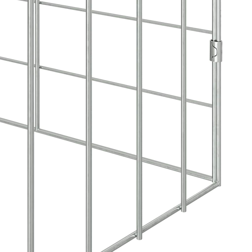 Konijnenkooi Zilver 400 x 78 x 78 cm Gegalvaniseerd staal