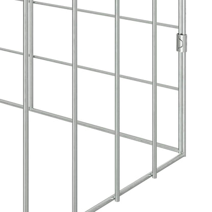 Konijnenkooi Zilver 400 x 78 x 78 cm Gegalvaniseerd staal