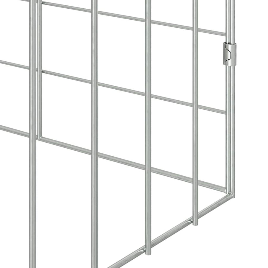 Konijnenkooi Zilver 400 x 78 x 78 cm Gegalvaniseerd staal