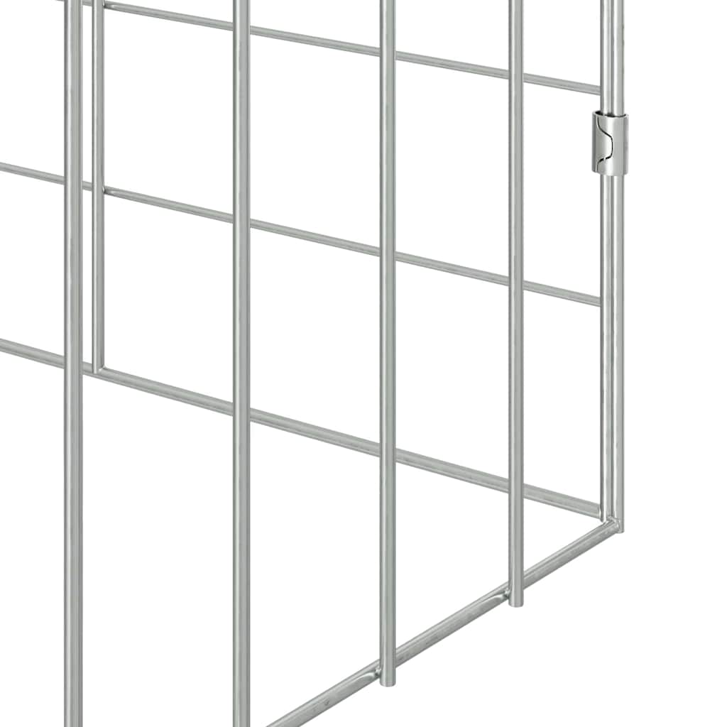 Konijnenkooi Zilver 400 x 78 x 78 cm Gegalvaniseerd staal