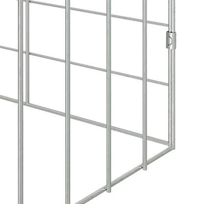 Konijnenkooi Zilver 400 x 78 x 78 cm Gegalvaniseerd staal