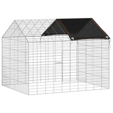Konijnenkooi Zilver 400 x 78 x 78 cm Gegalvaniseerd staal