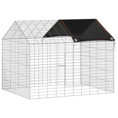 Konijnenkooi Zilver 400 x 78 x 78 cm Gegalvaniseerd staal