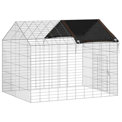 Konijnenkooi Zilver 400 x 78 x 78 cm Gegalvaniseerd staal