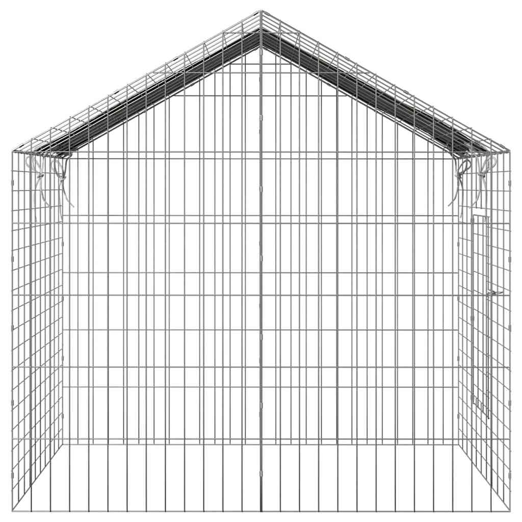 Konijnenkooi Zilver 400 x 78 x 78 cm Gegalvaniseerd staal