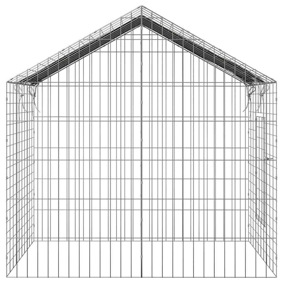 Konijnenkooi Zilver 400 x 78 x 78 cm Gegalvaniseerd staal