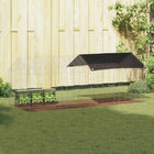 Konijnenkooi 400x78x78 cm gegalvaniseerd staal zilver
