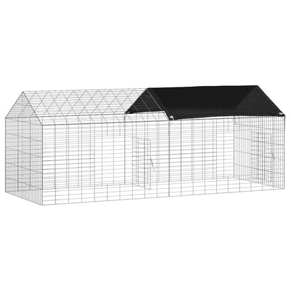 Konijnenkooi Zilver 400 x 78 x 78 cm Gegalvaniseerd staal