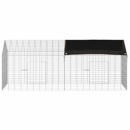Konijnenkooi Zilver 400 x 78 x 78 cm Gegalvaniseerd staal