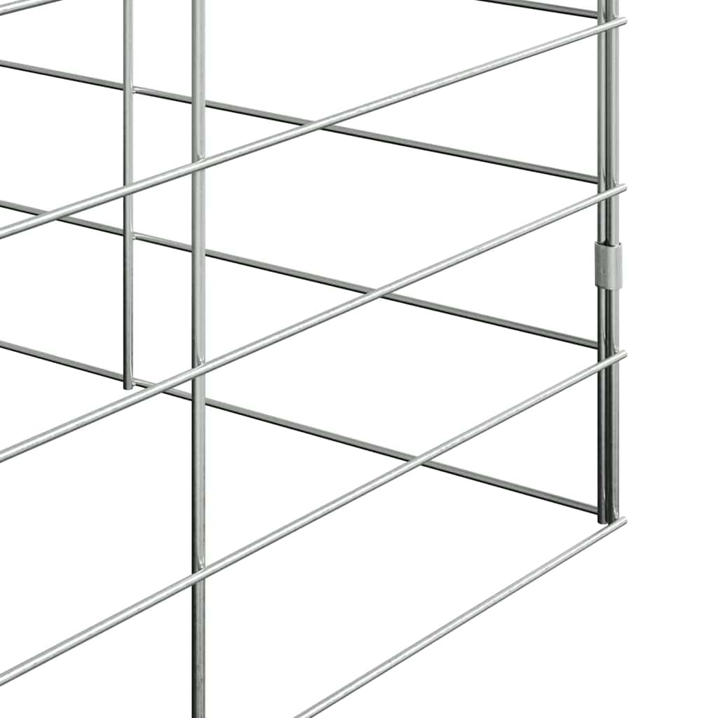 Konijnenkooi Zilver 400 x 100 x 210 cm Gegalvaniseerd staal