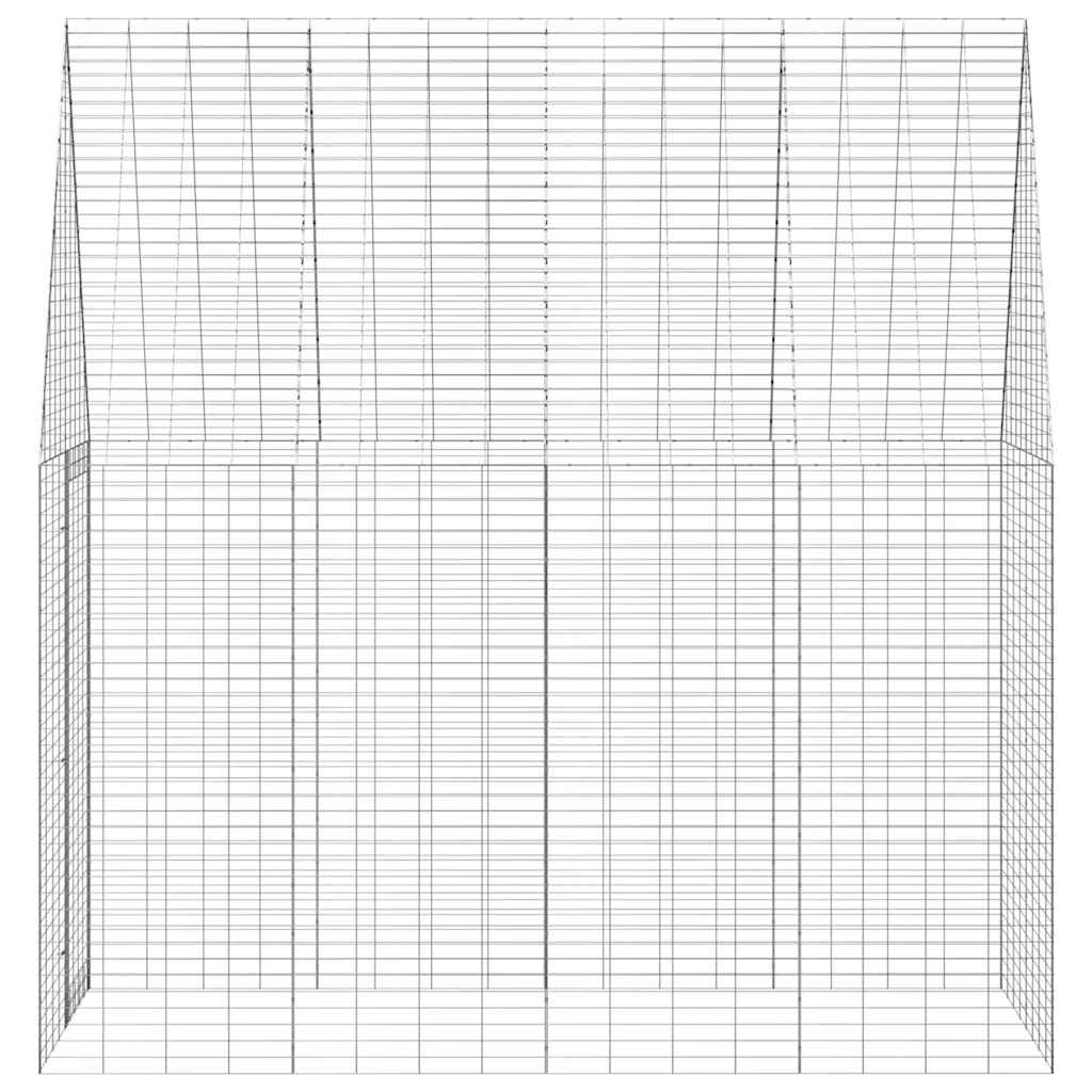Konijnenkooi Zilver 400 x 100 x 210 cm Gegalvaniseerd staal