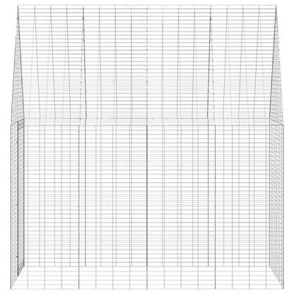 Konijnenkooi Zilver 400 x 100 x 210 cm Gegalvaniseerd staal