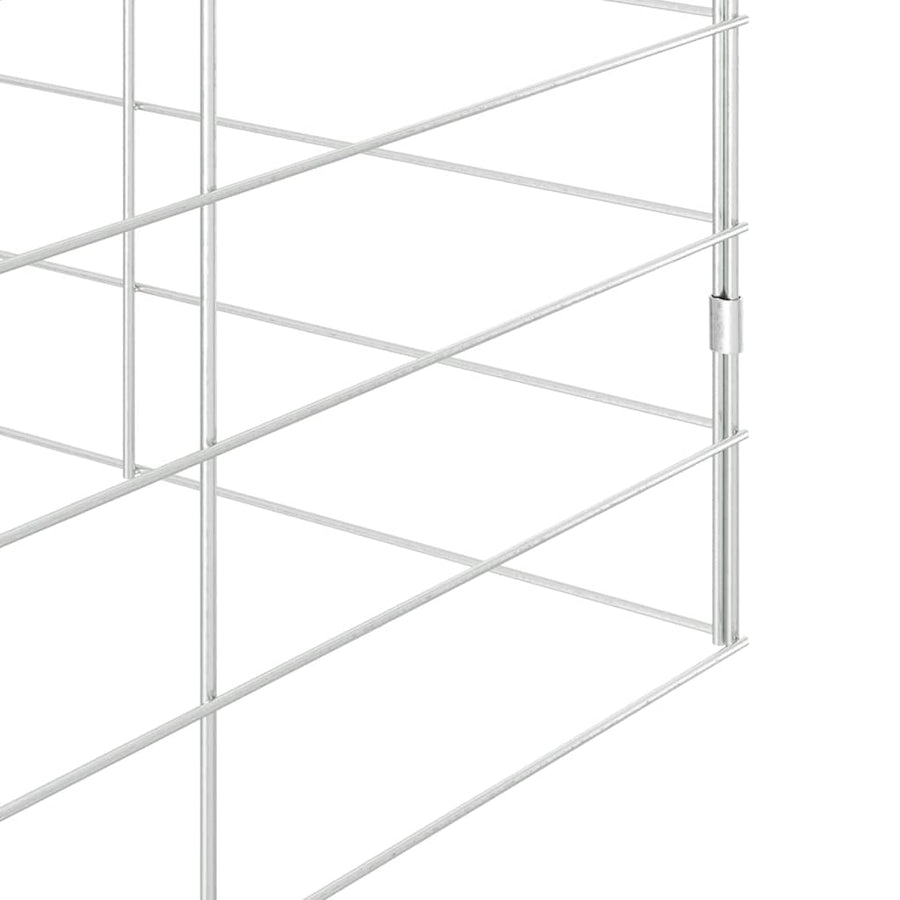 Konijnenkooi Zilver 300 x 100 x 210 cm Gegalvaniseerd staal
