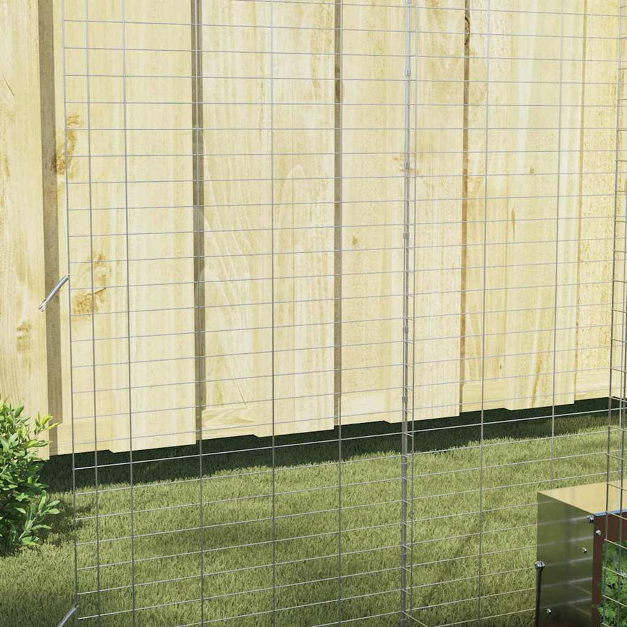 Konijnenkooi Zilver 300 x 100 x 210 cm Gegalvaniseerd staal