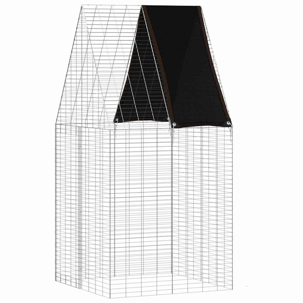 Konijnenkooi Zilver 100 x 100 x 210 cm Gegalvaniseerd staal