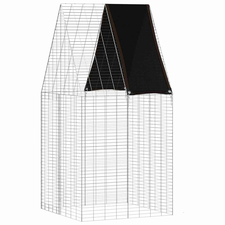 Konijnenkooi Zilver 100 x 100 x 210 cm Gegalvaniseerd staal