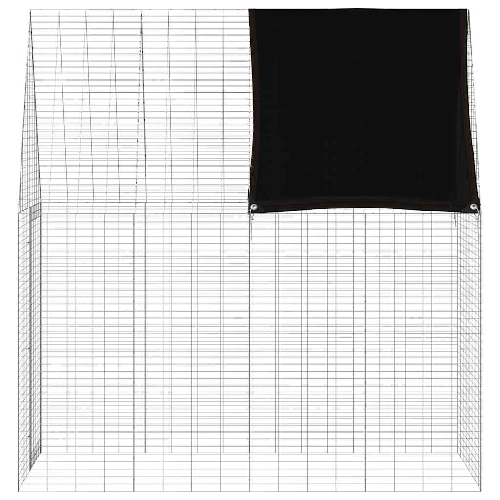 Konijnenkooi Zilver 200 x 100 x 210 cm Gegalvaniseerd staal