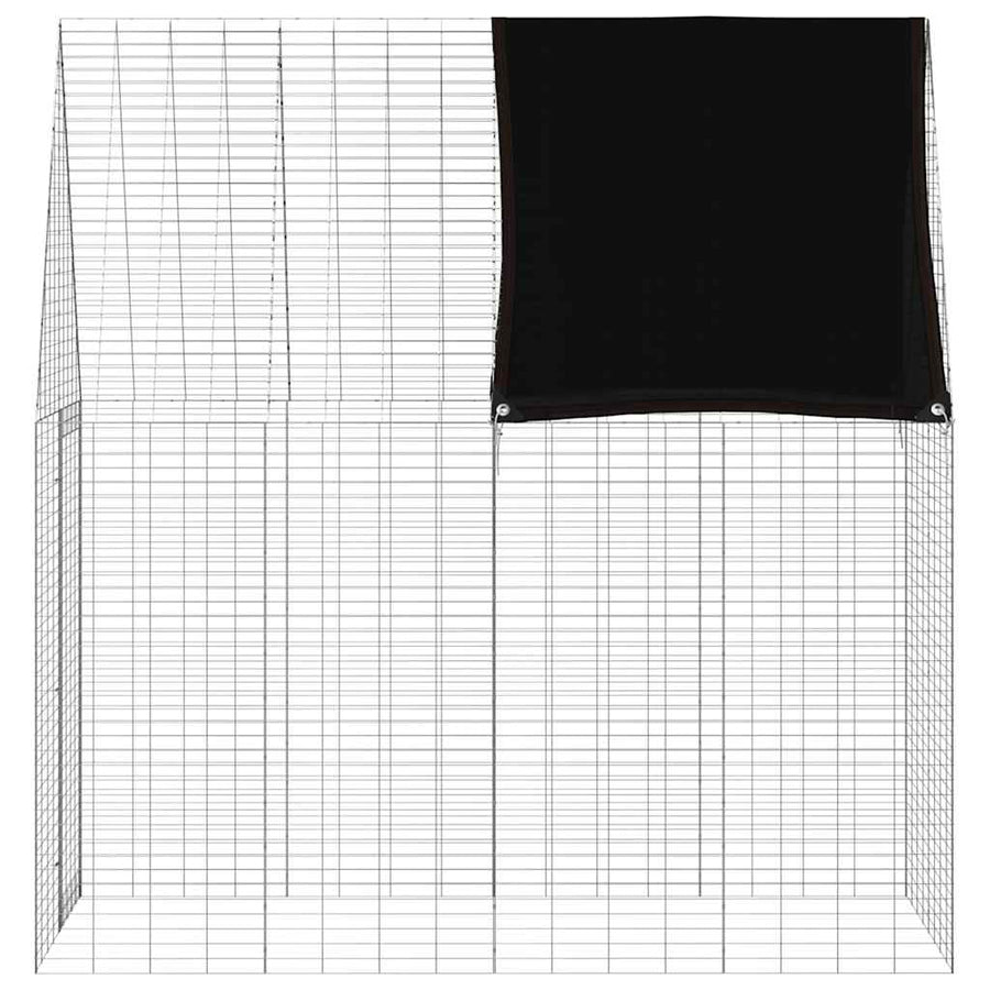 Konijnenkooi Zilver 200 x 100 x 210 cm Gegalvaniseerd staal