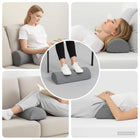 Leg Pillow Geometric Grey 52 x 20 x 11 cm Memory Foam