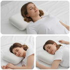 Sleeping pillow Plain White 60 x 40 x 13 cm Memory foam