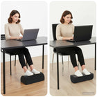 Footrest Cushion Solid Black 42 x 18 x 13 cm PU Foam