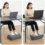 Voetensteun kussen 44x29x17 cm grijs PU schuim
