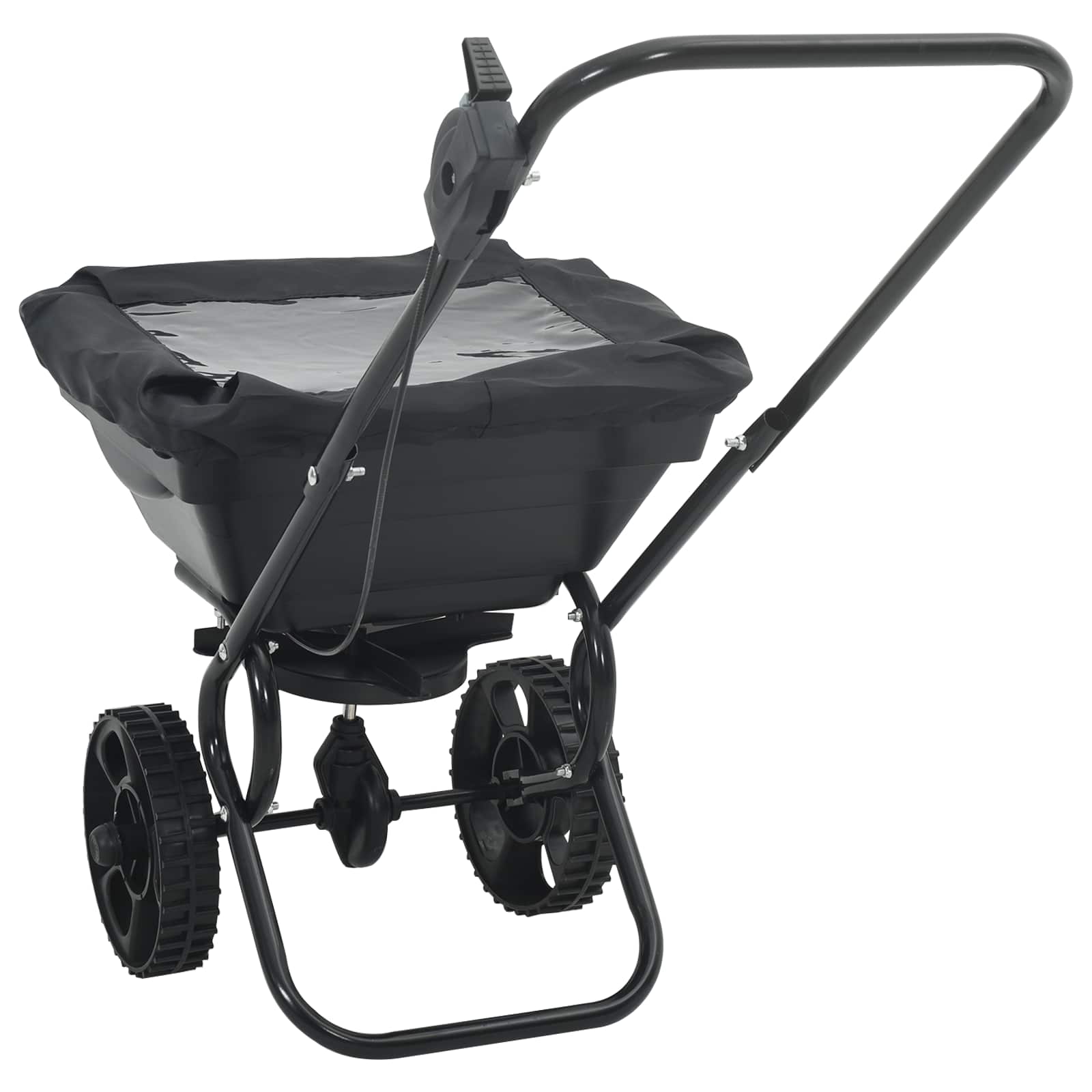 Verspreider Zwart 80 X 46 X 75 Cm Pvc En Staal Duw verspreider-15 L