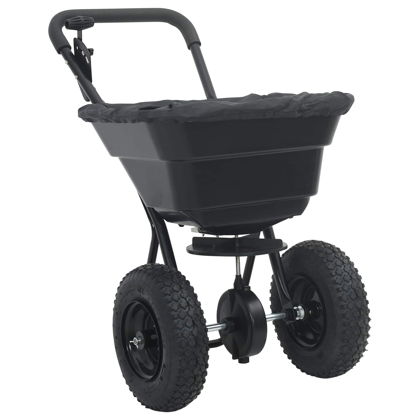 Verspreider Zwart 80,5 X 53 X 78,5 Cm Pvc En Staal Duw verspreider-29 L