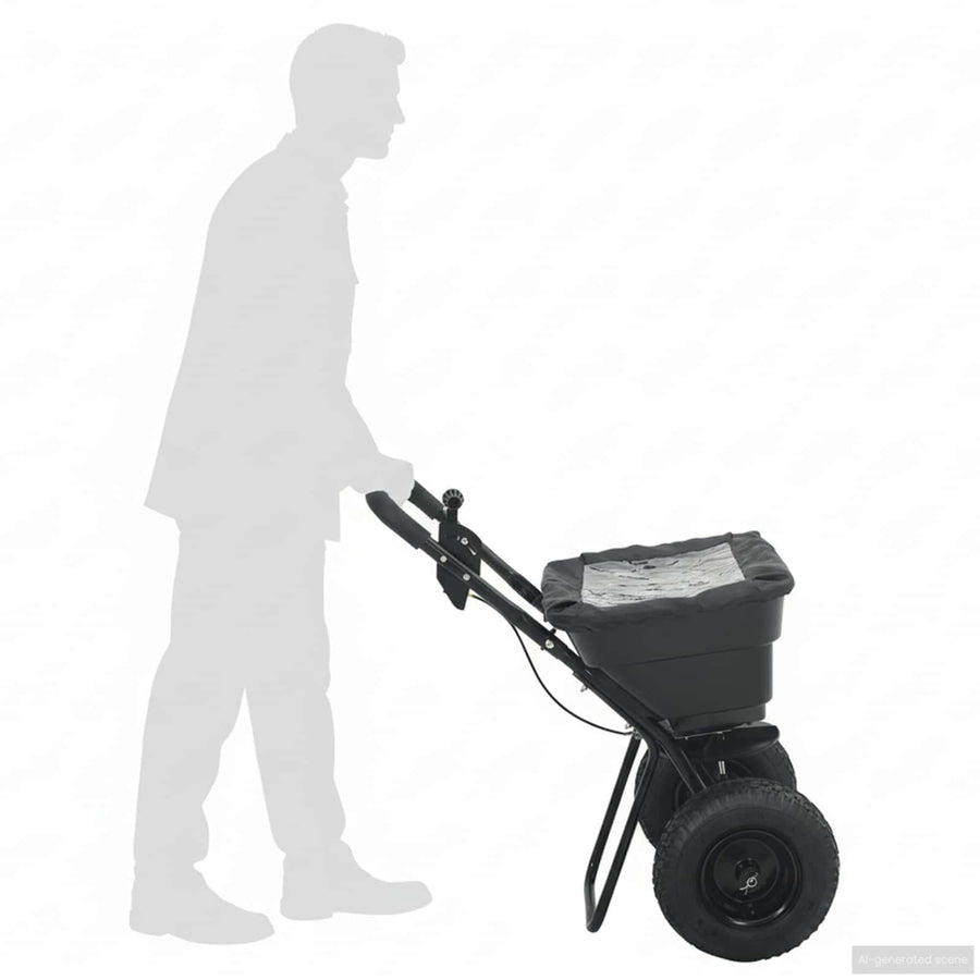Verspreider Zwart 80,5 X 53 X 78,5 Cm Pvc En Staal Duw verspreider-29 L