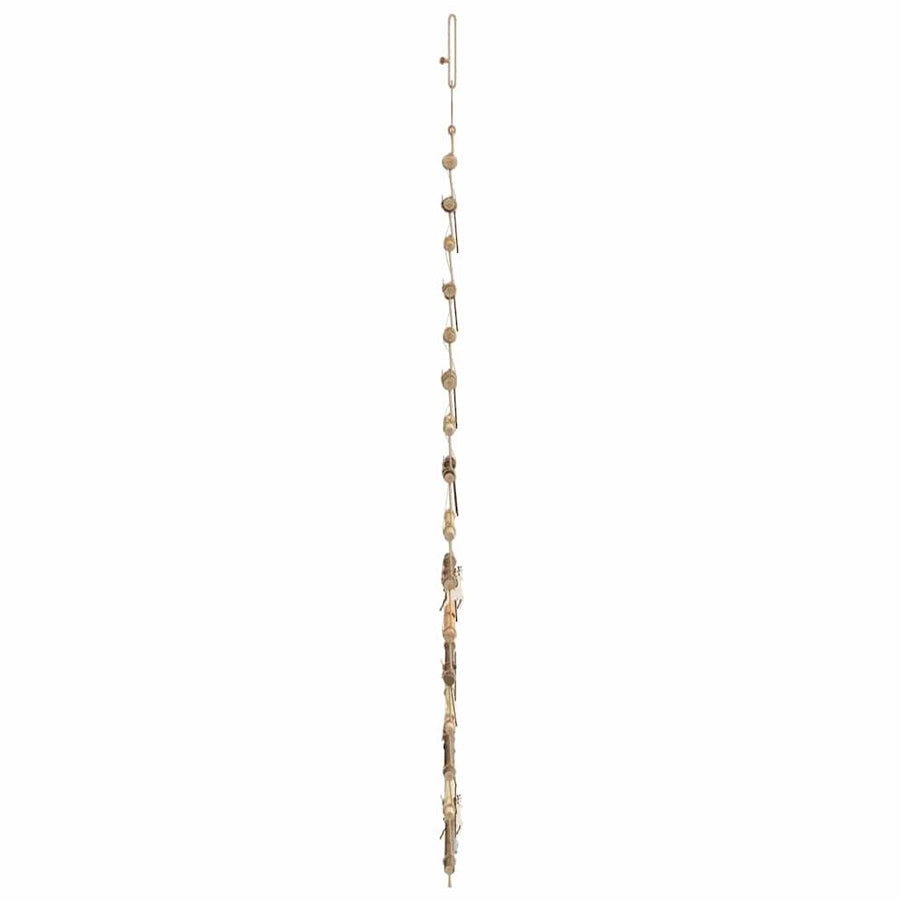 Kerstboom met 50 LED Naturel 120 cm massief essenhout