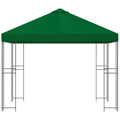 Prieel 3 x 3 m Groen Polyester en staal 190 gsm