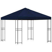 Prieel 3 x 3 m Blauw Polyester en staal 190 gsm