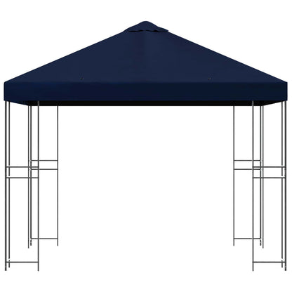 Prieel 3 x 3 m Blauw Polyester en staal 190 gsm
