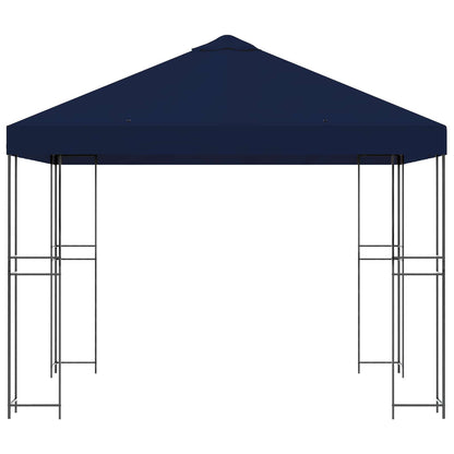 Prieel 3 x 3 m Blauw Polyester en staal 190 gsm