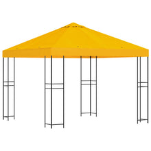 Prieel 3 x 3 m Geel Polyester en staal 190 gsm