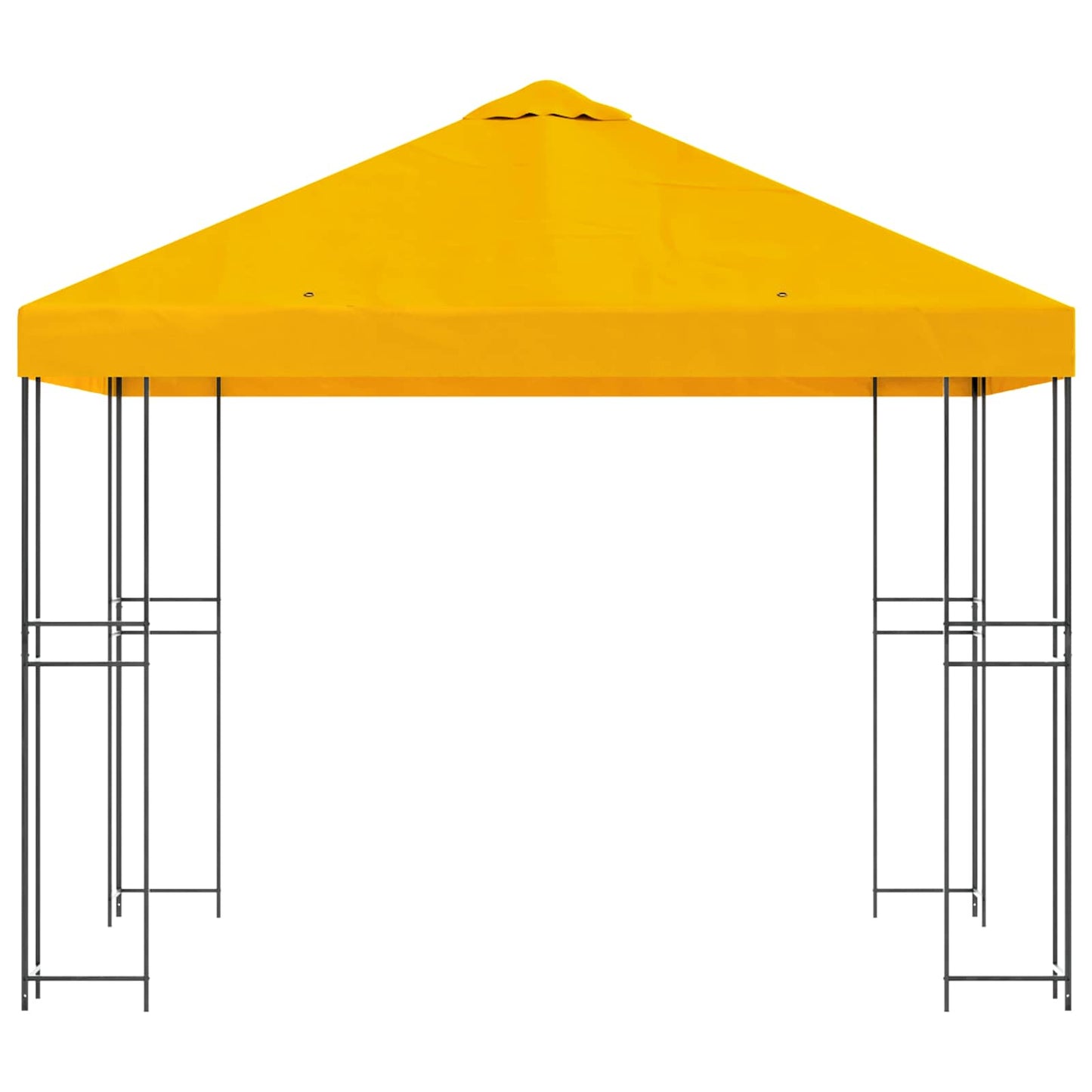 Prieel 3 x 3 m Geel Polyester en staal 190 gsm
