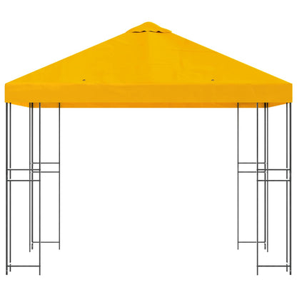 Prieel 3 x 3 m Geel Polyester en staal 190 gsm